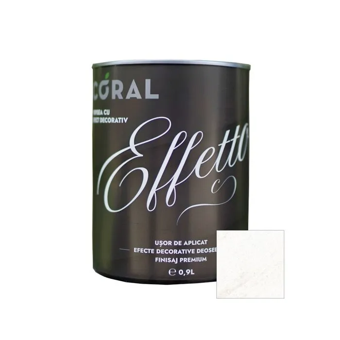 Vopsea decorativa, interior, Coral Effetto, Cremona / alb, 0.9 L