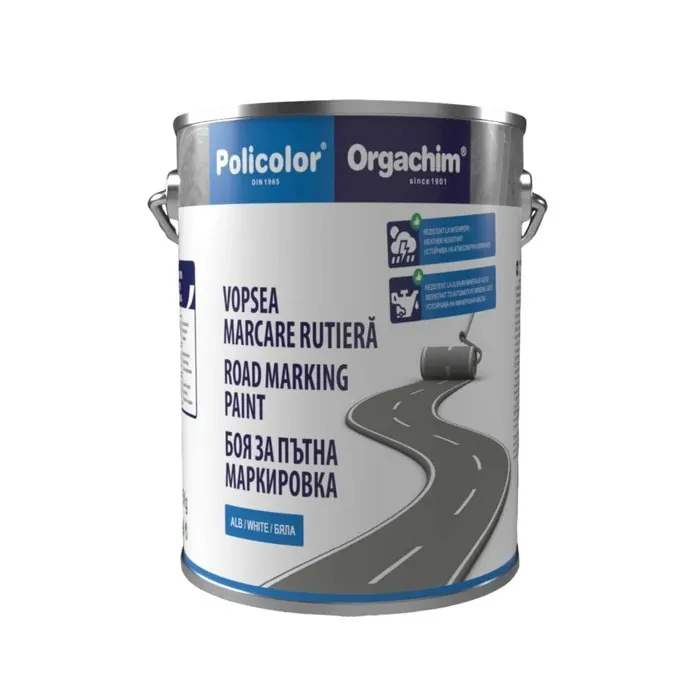Vopsea pentru marcare rutiera Deko Proffesional, exterior, alb, 3.5 kg