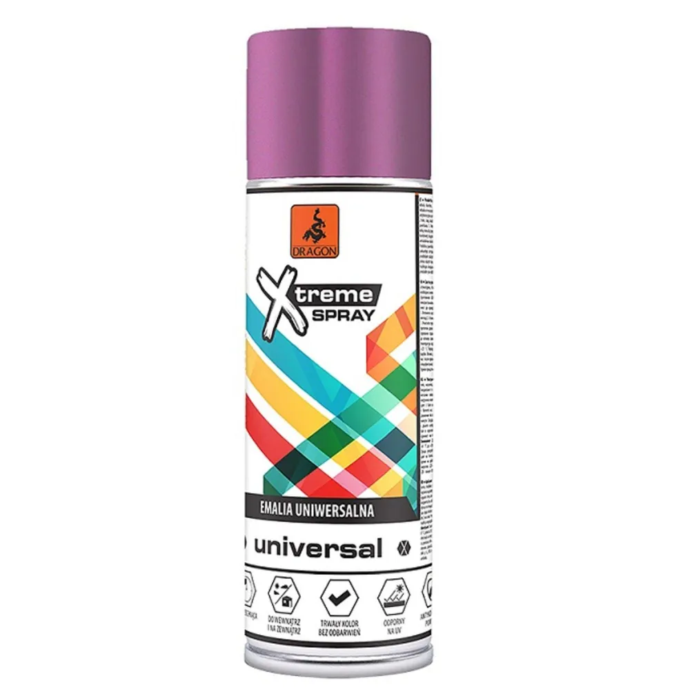 Vopsea spray Dragon, universal, violet, lucios, 400 ml