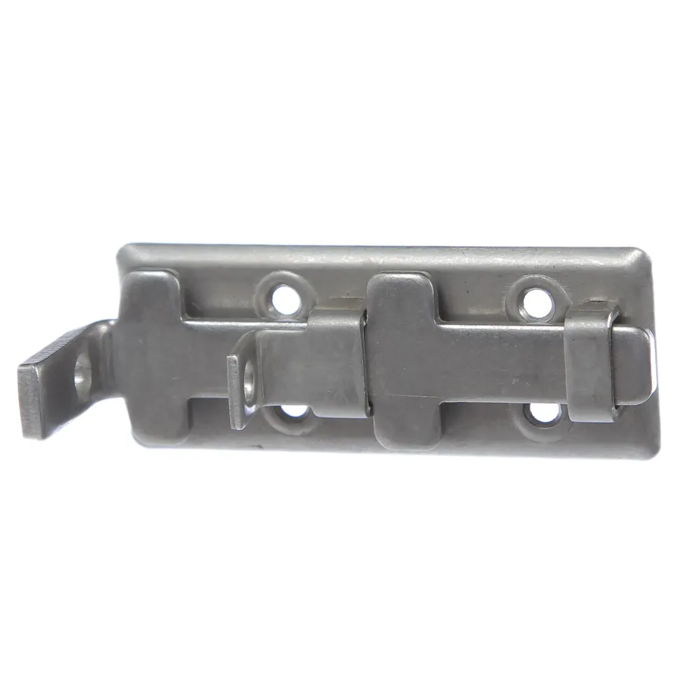 Zavor aplicat, argintiu, inox, 80x32.5mm